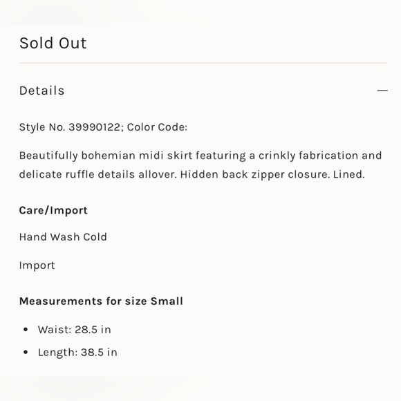 FREE PEOPLE FOLLOW ME SKIRT SIZE 2 small - Picture 9 of 9